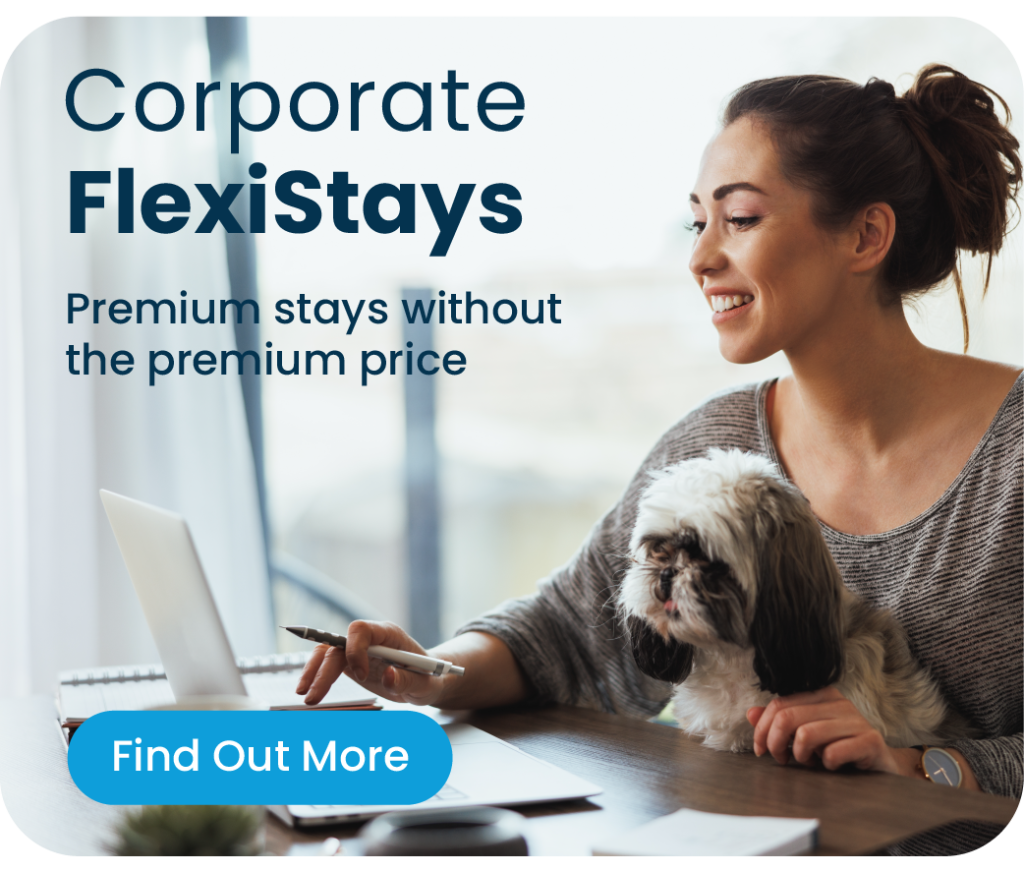 Square Corporate FlexiStays banner for website